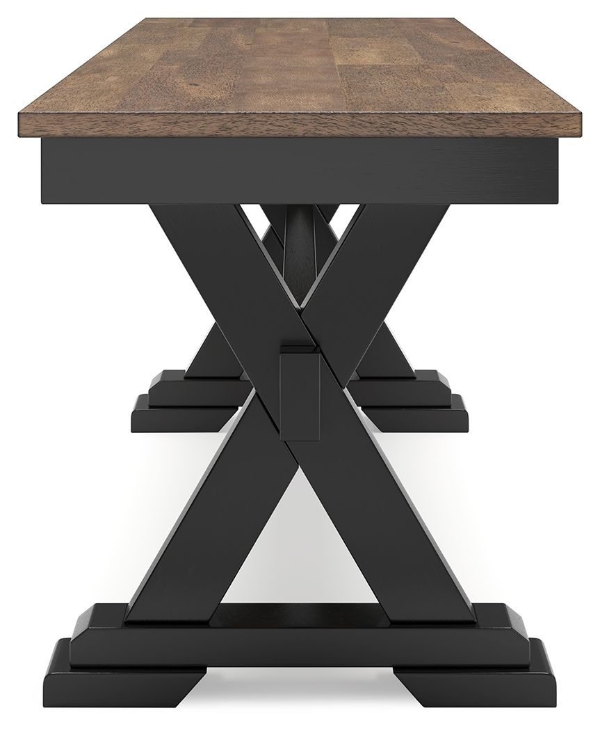 Wildenauer - Large Dining Room Bench - Brown / Black