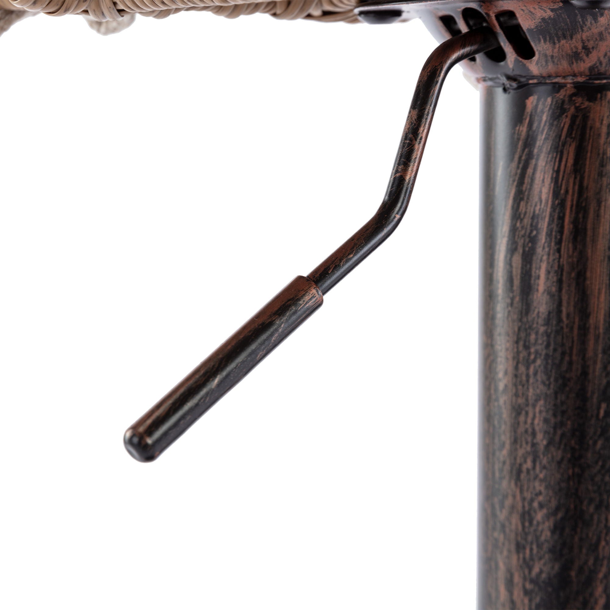 Modern Swivel Bar Stools Adjustable Counter Chairs With Footrest (Set of 2)