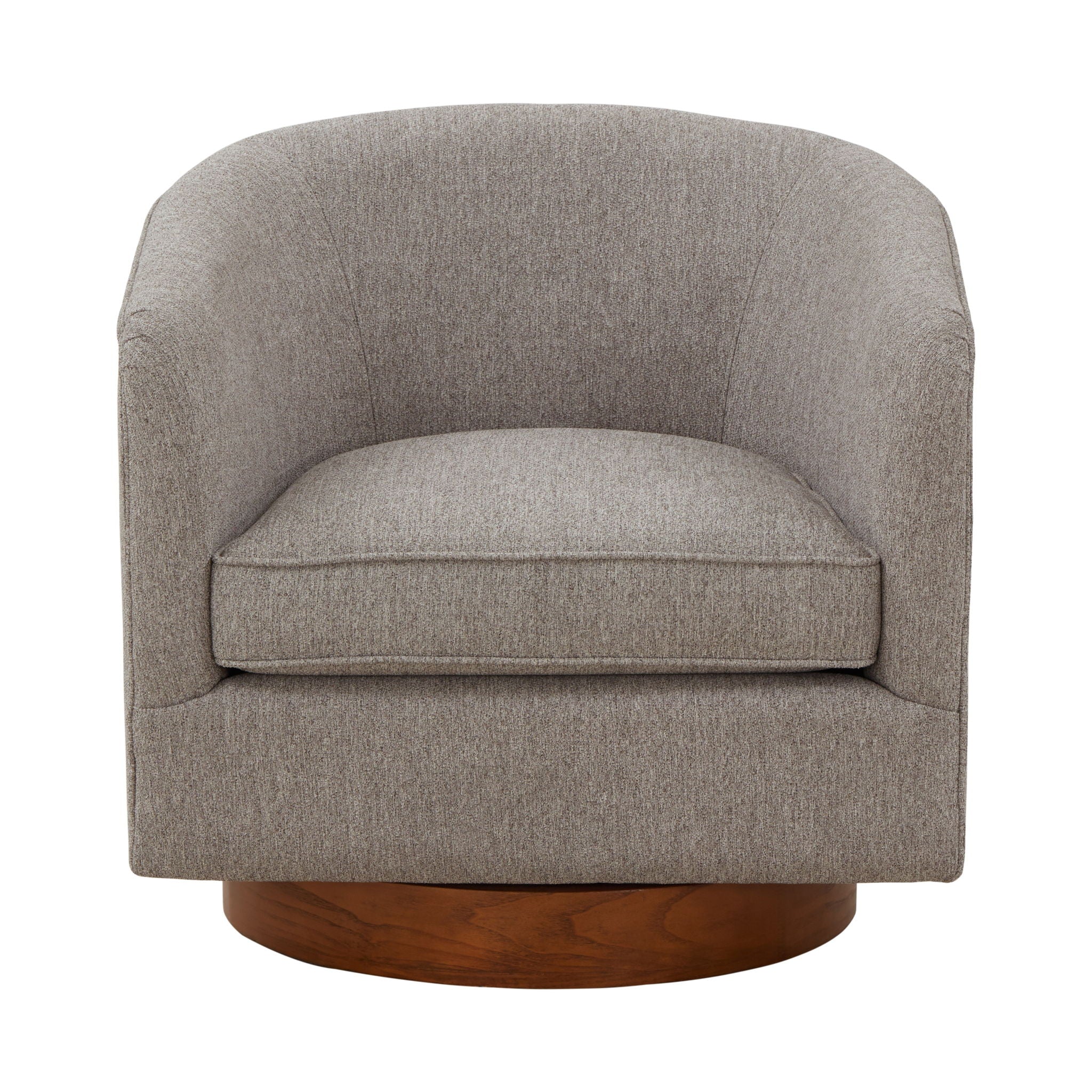 Miramar - Swivel Barrel Chair With Wooden Base