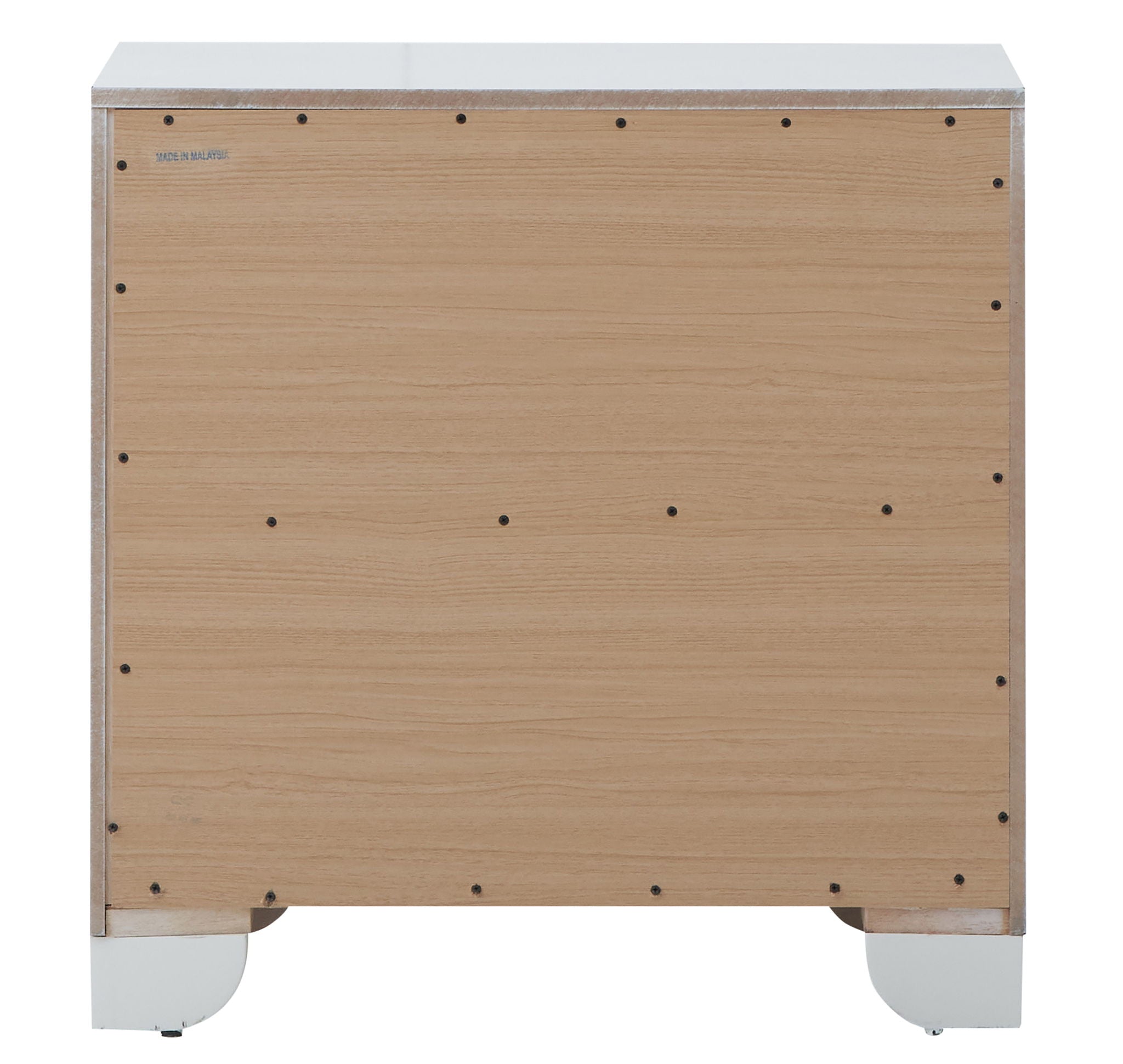 Nightstand Contemporary - Silver Champagne