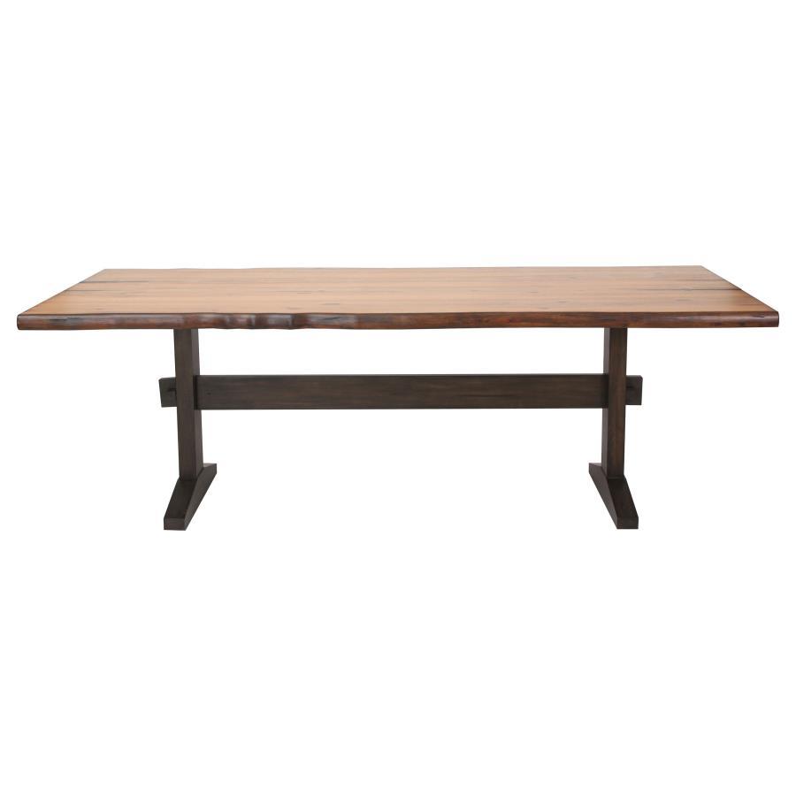 Coaster Fine Furniture Bexley - 5 Piece Rectangular Live Edge Dining Table Set - Honey | Meri Furniture