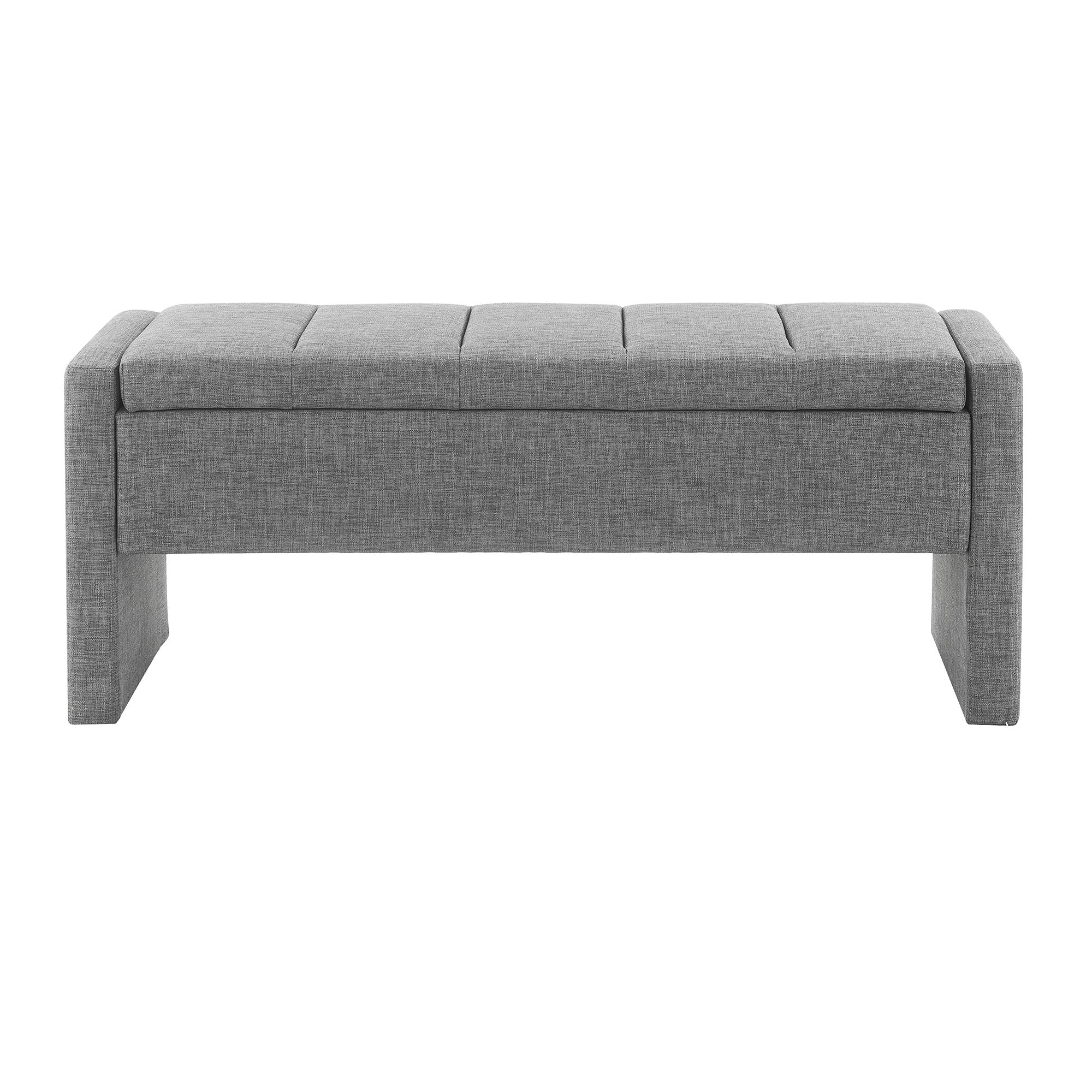 Modern Upholstered Large Bed End Bench With Storage