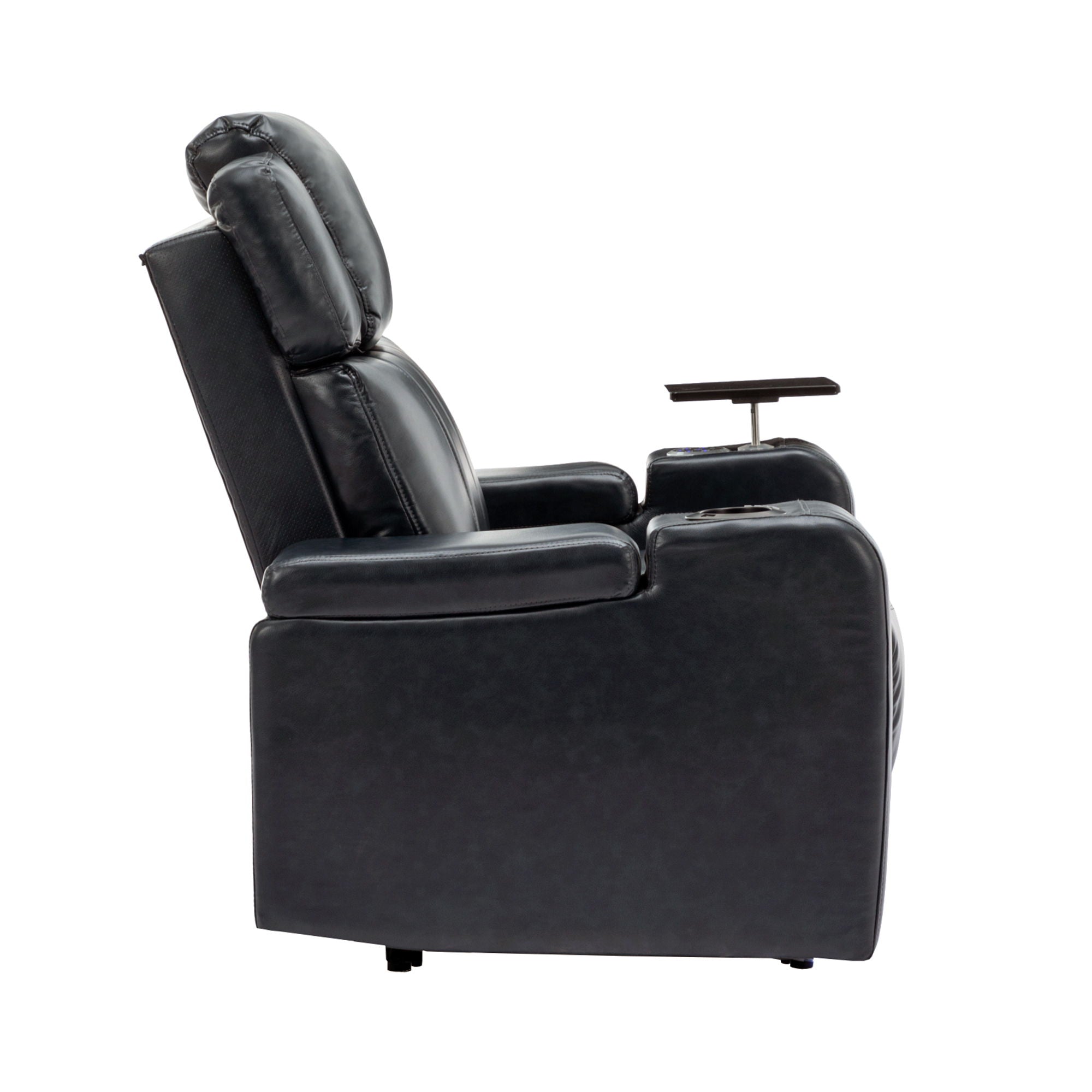 Power Recliner Theater Chair With Cooling Cup Holder, Bluetooth Speaker, LED Lights, USB Ports