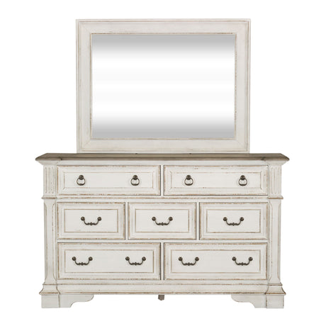 Abbey Park - Dresser & Mirror - White