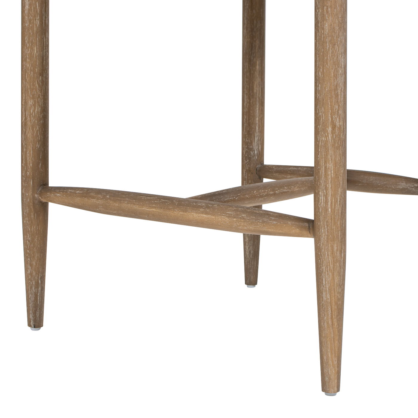 Artemis - Mixed Material Upholstered Counter Stool - Warm White