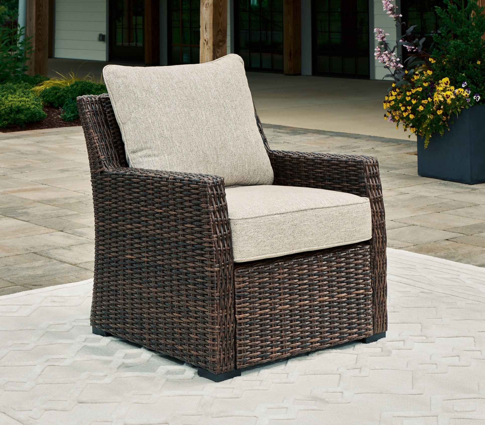 Signature Design by Ashley® Brook Ranch - Brown - Lounge Chair With Cushion | Meri Furniture