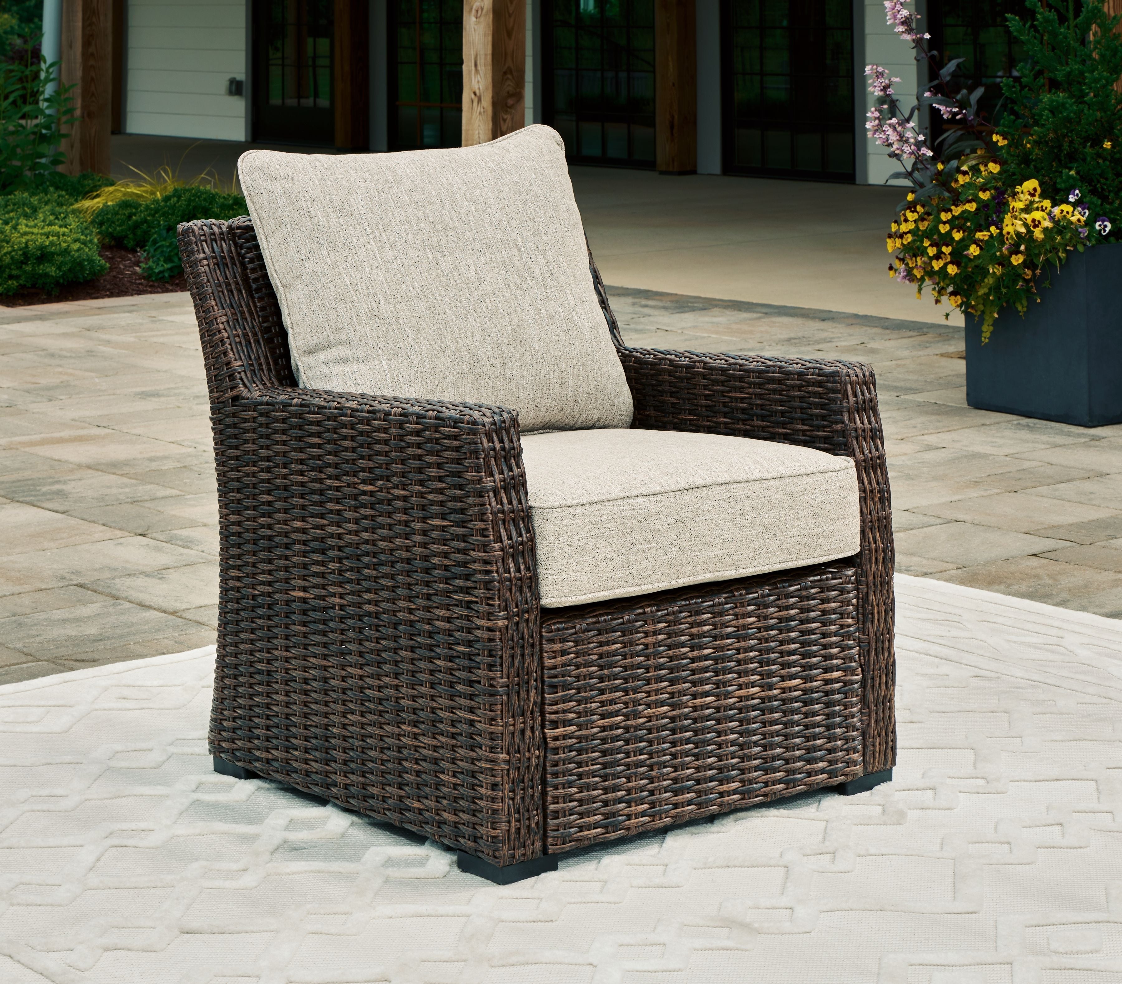 Signature Design by Ashley® Brook Ranch - Brown - Lounge Chair With Cushion | Meri Furniture