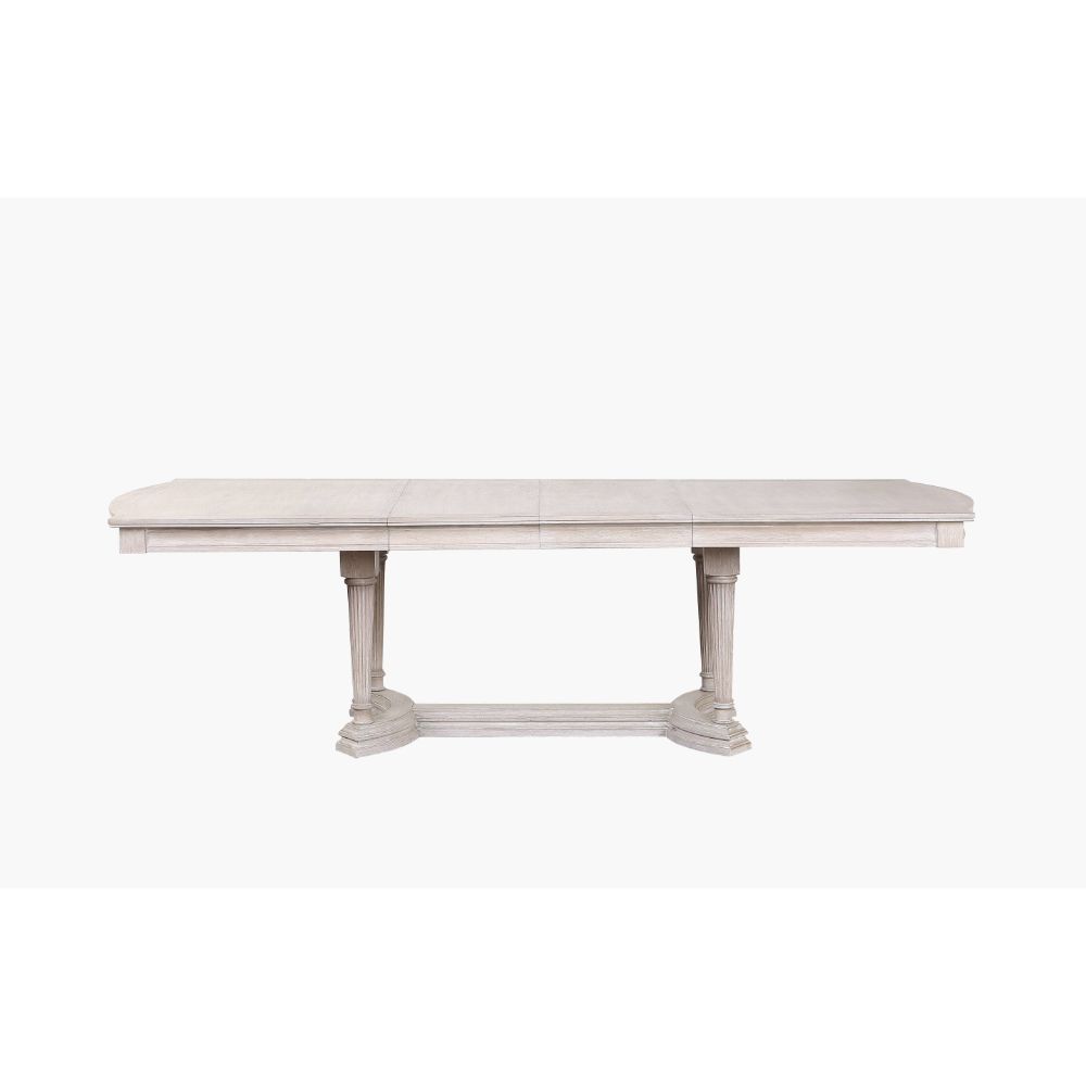ACME Wynsor - Dining Table - Antique Champagne | Meri Furniture