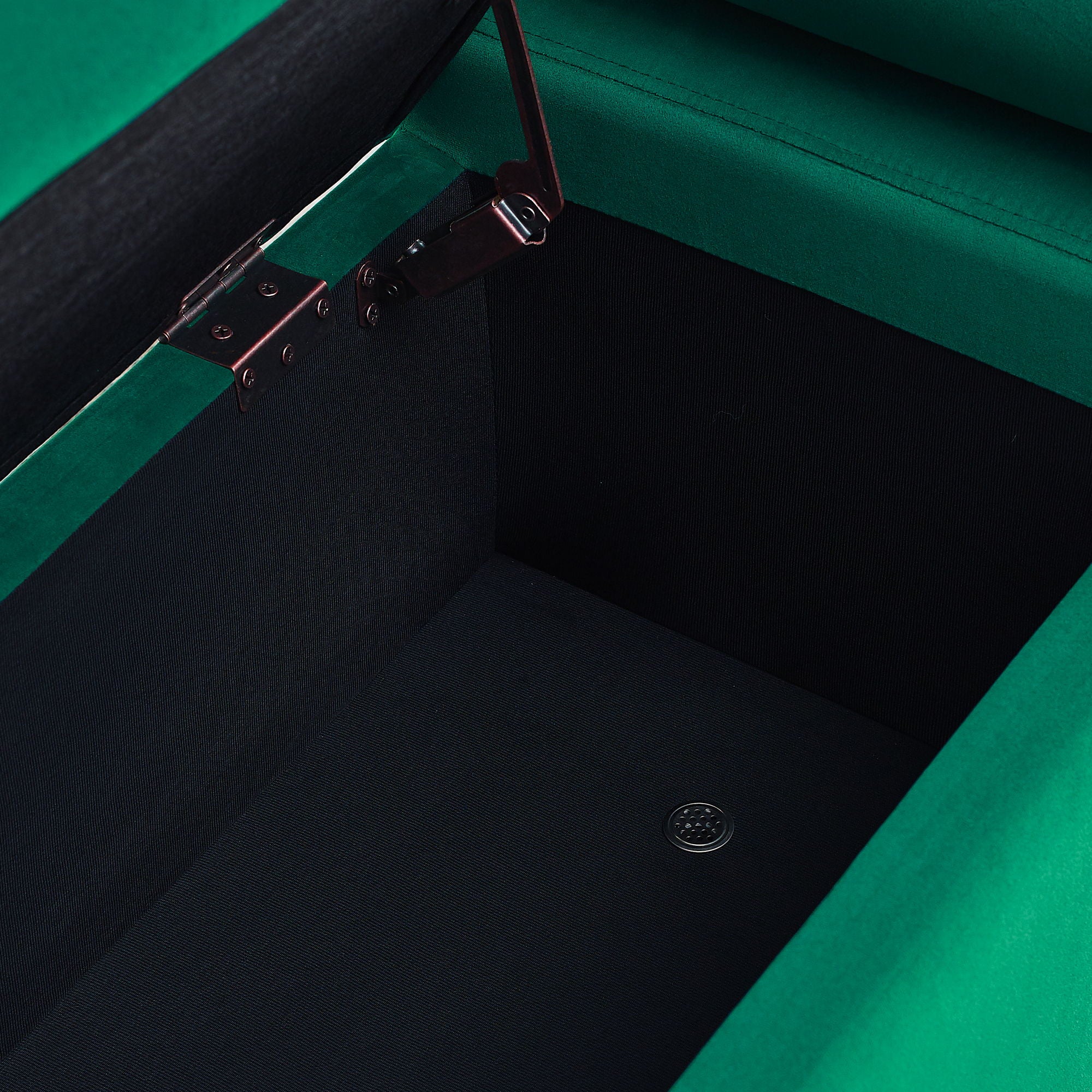 Elegant Upholstered Linen Storage Bench With Cylindrical Arms And Iron Legs, White