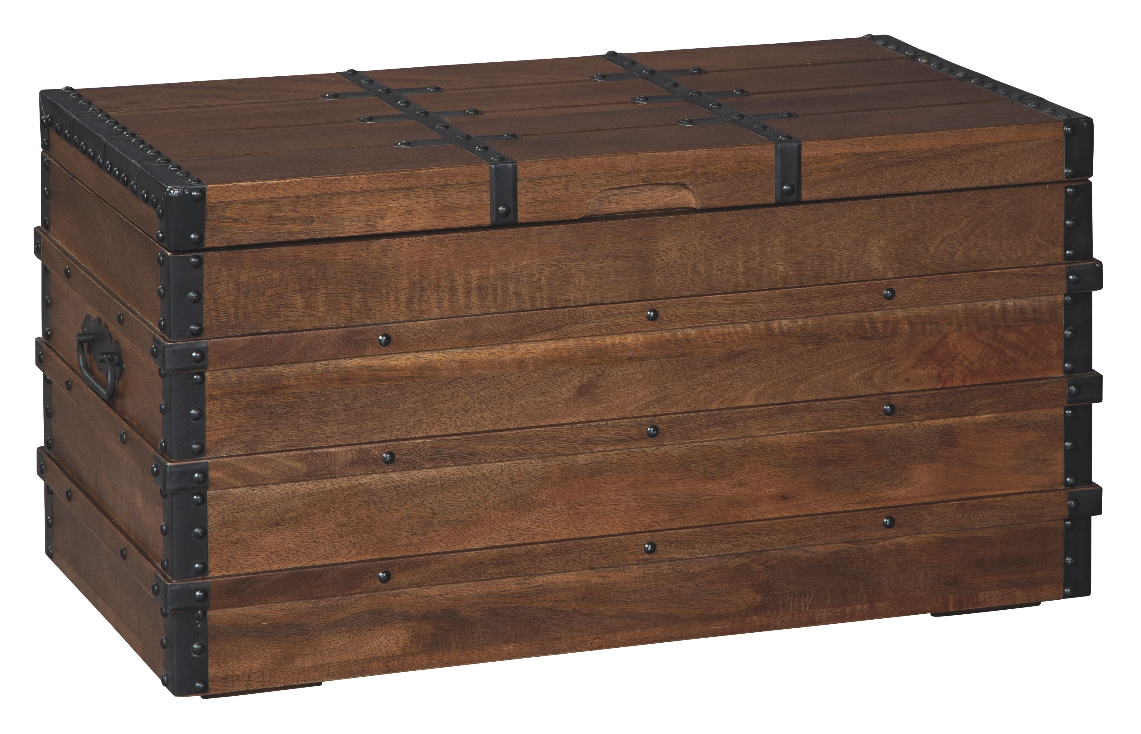 Ashley Furniture Kettleby - Brown - Storage Trunk | Meri Furniture