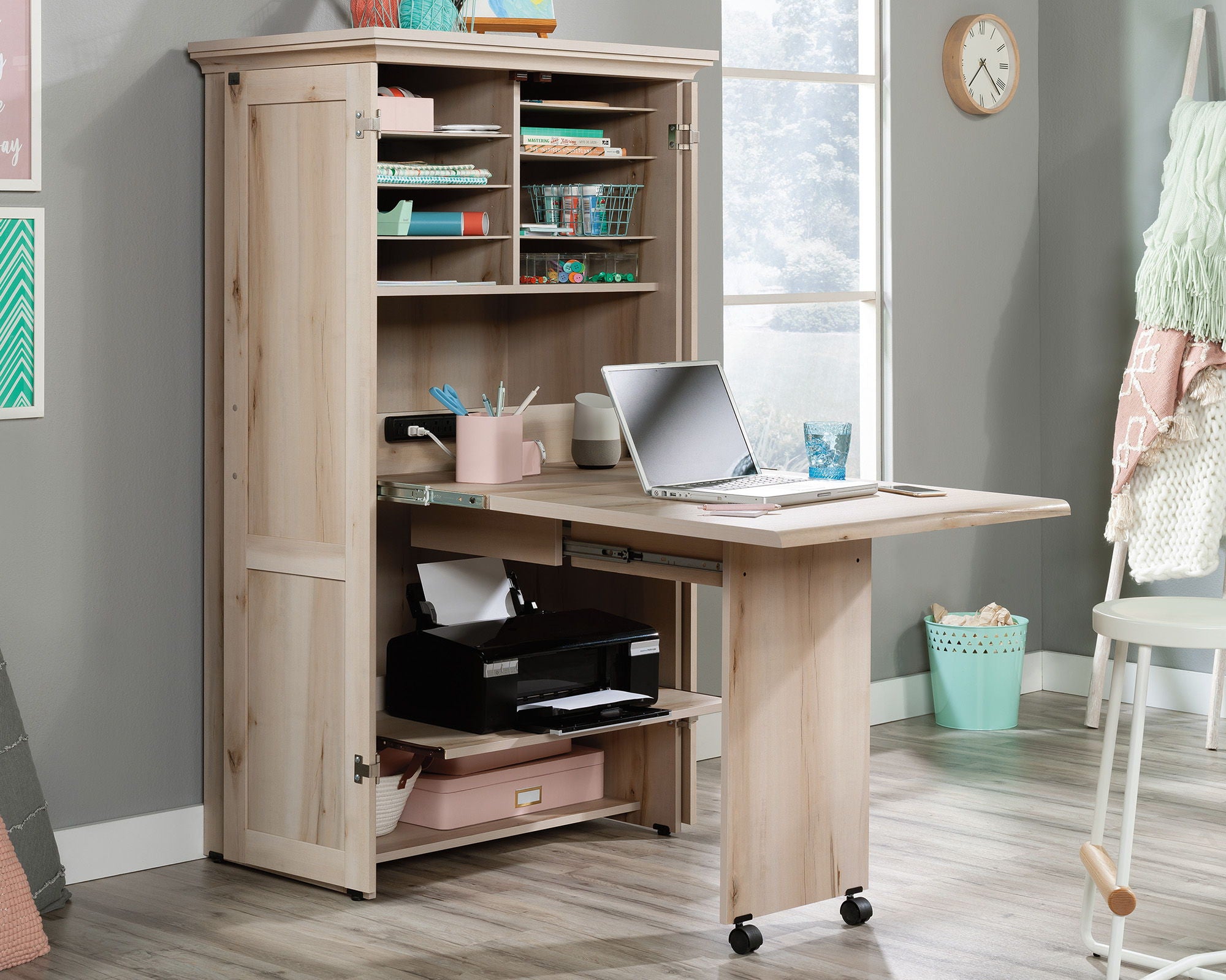 Craft & Sewing Armoire in Pacific Maple