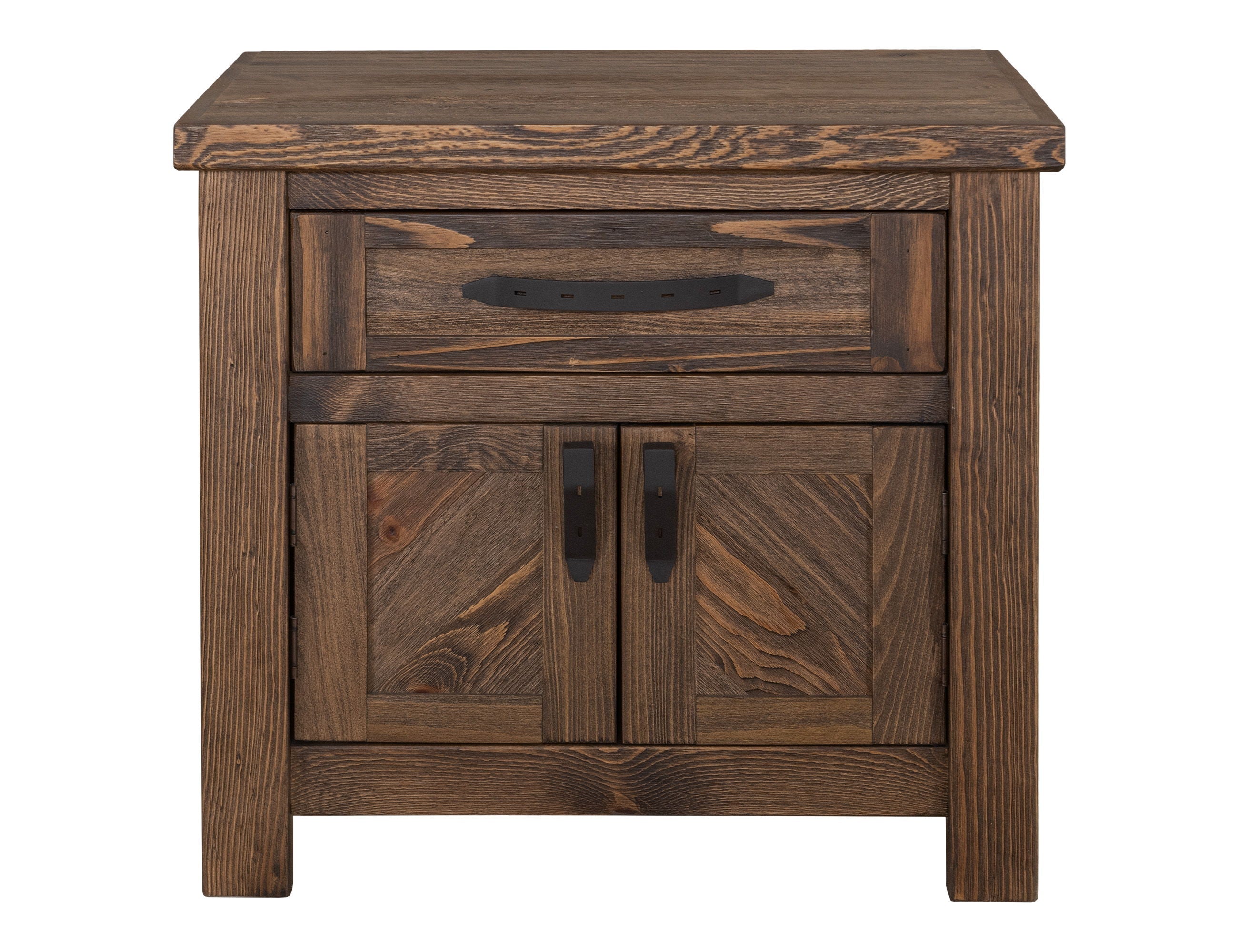 International Furniture Direct Dutton - Nightstand - Brown | Meri Furniture