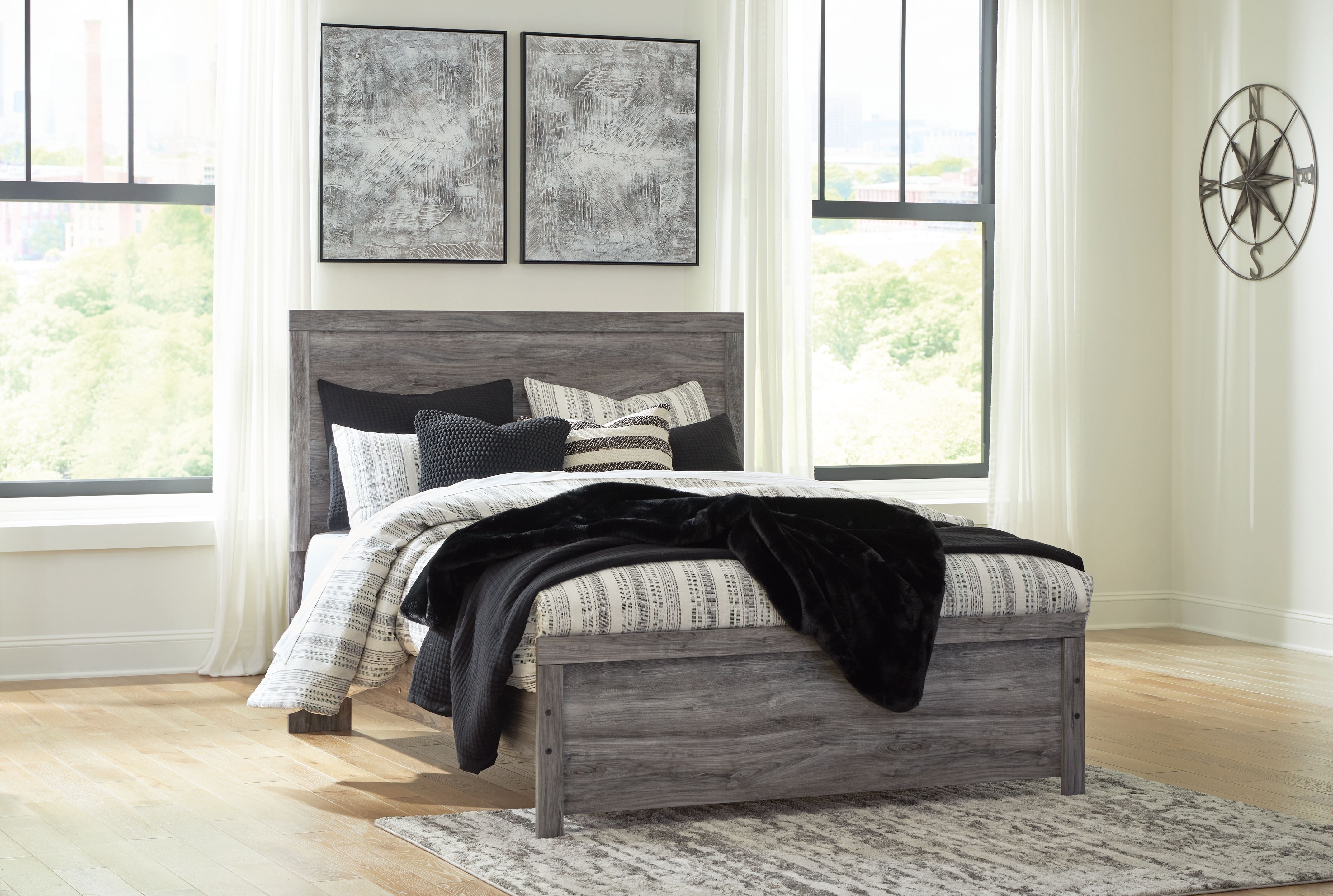 Signature Design by Ashley® Bronyan - Panel Bed | Meri Furniture