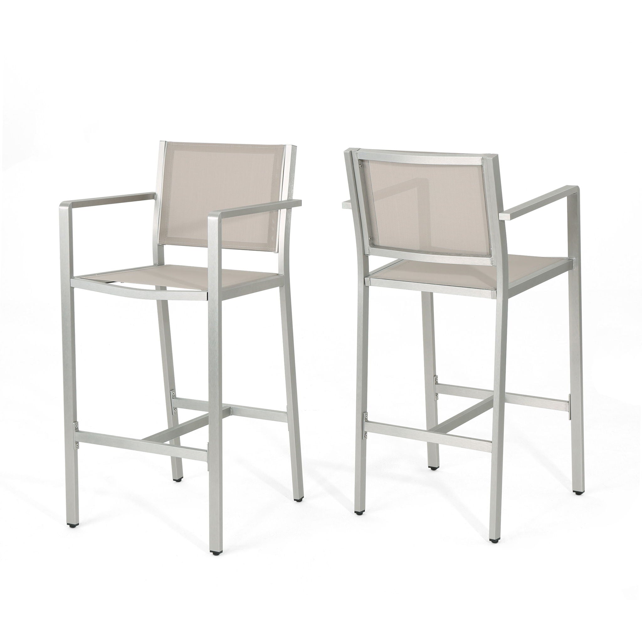 Outdoor Rust Proof Aluminum Barstools (Set of 2)