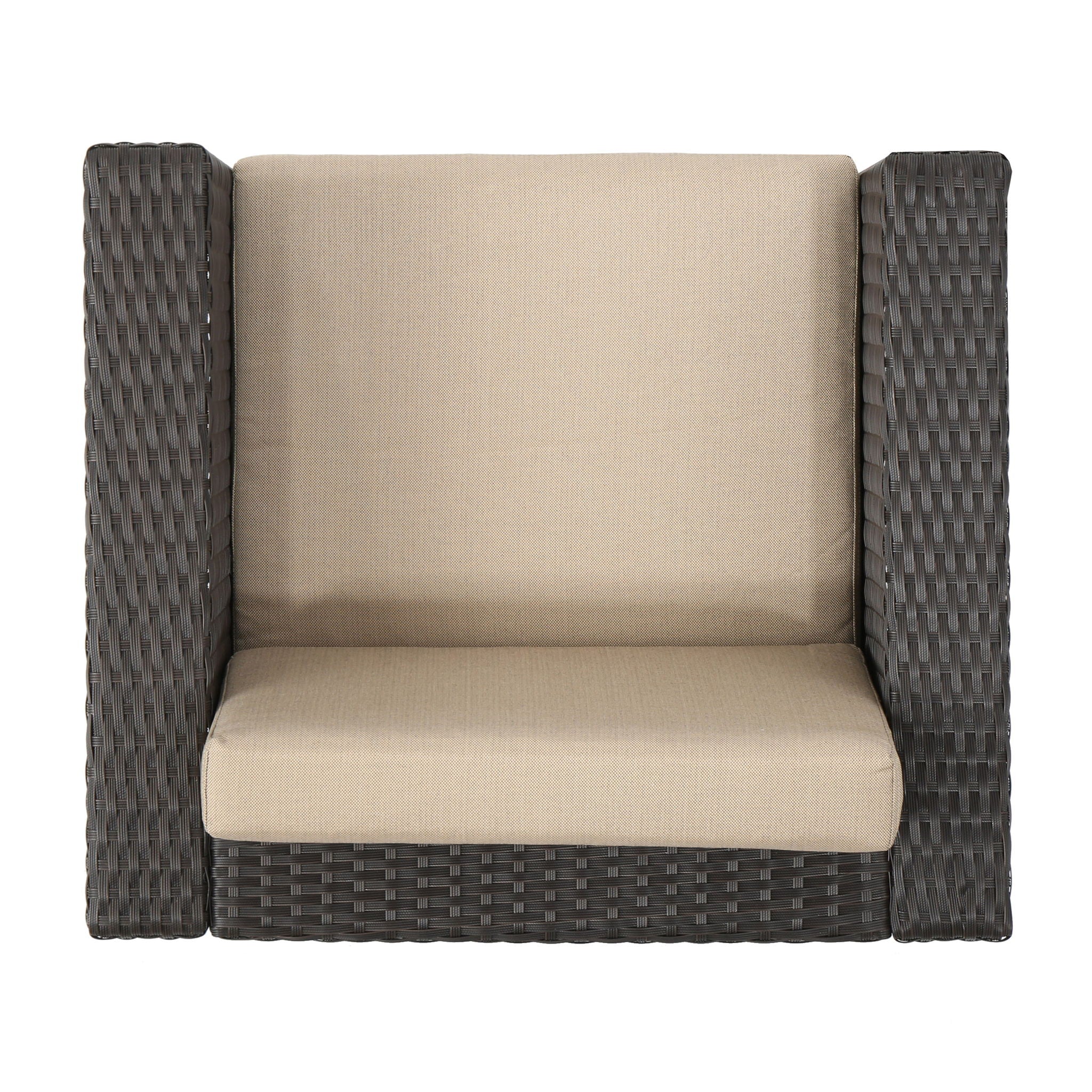 Stylish Outdoor Club Chair With Weather Resistant Cushions