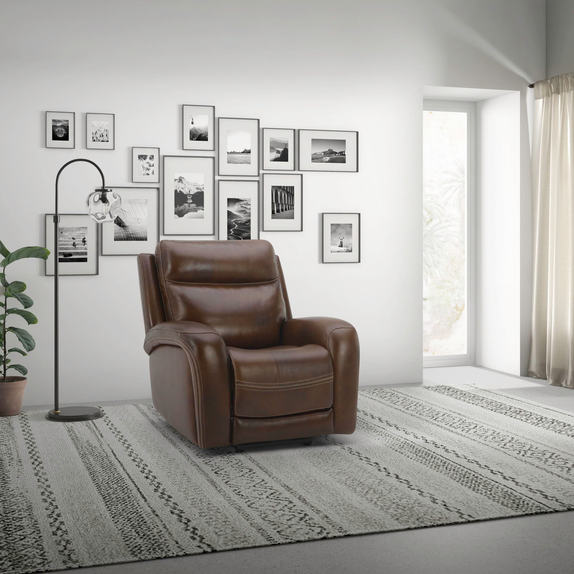 Liberty Furniture Blair - Swivel Glider Recliner P2 - Cognac | Meri Furniture