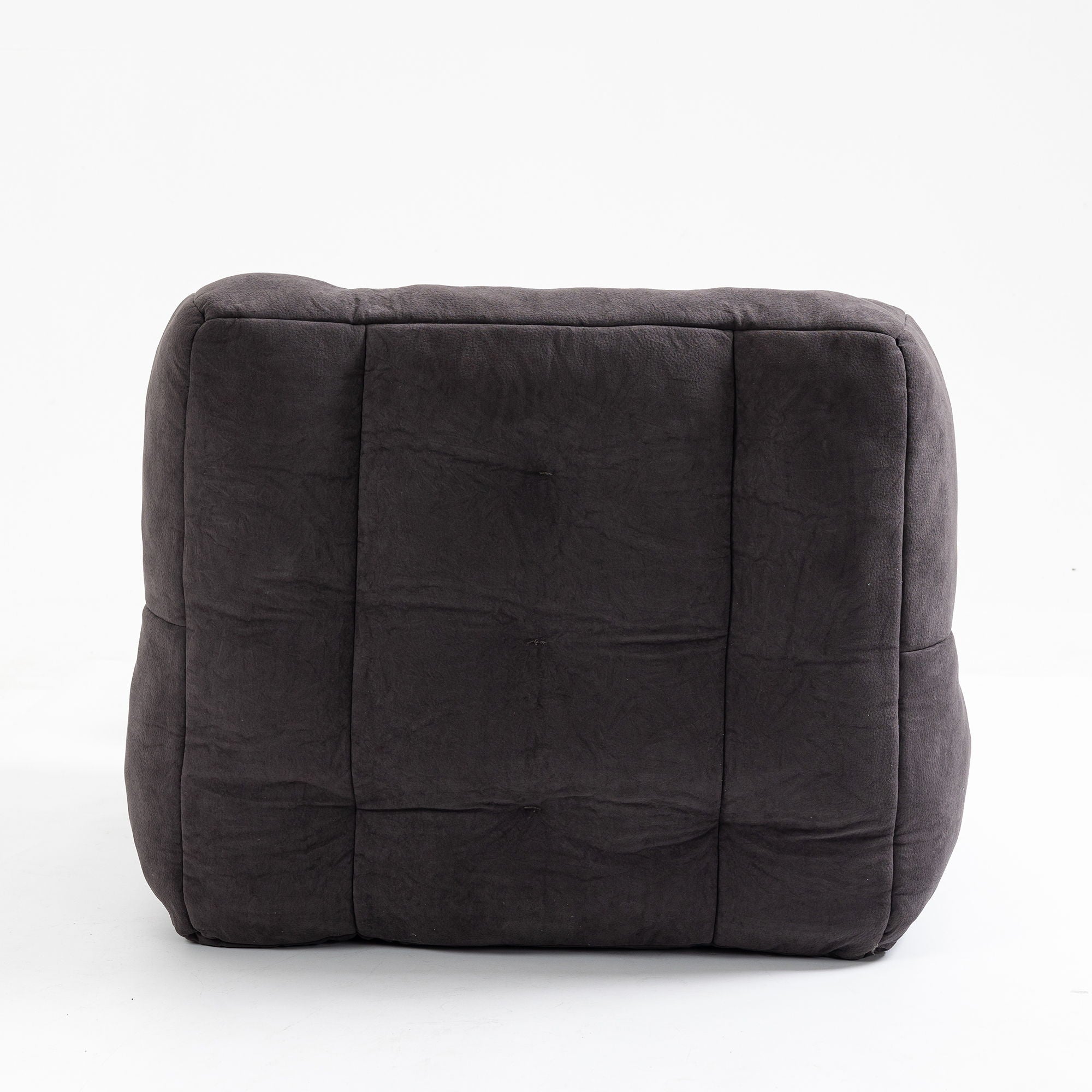 Modern Indoor Fluffy Bean Bag Chair With Memory Foam And Ottoman, Super Soft