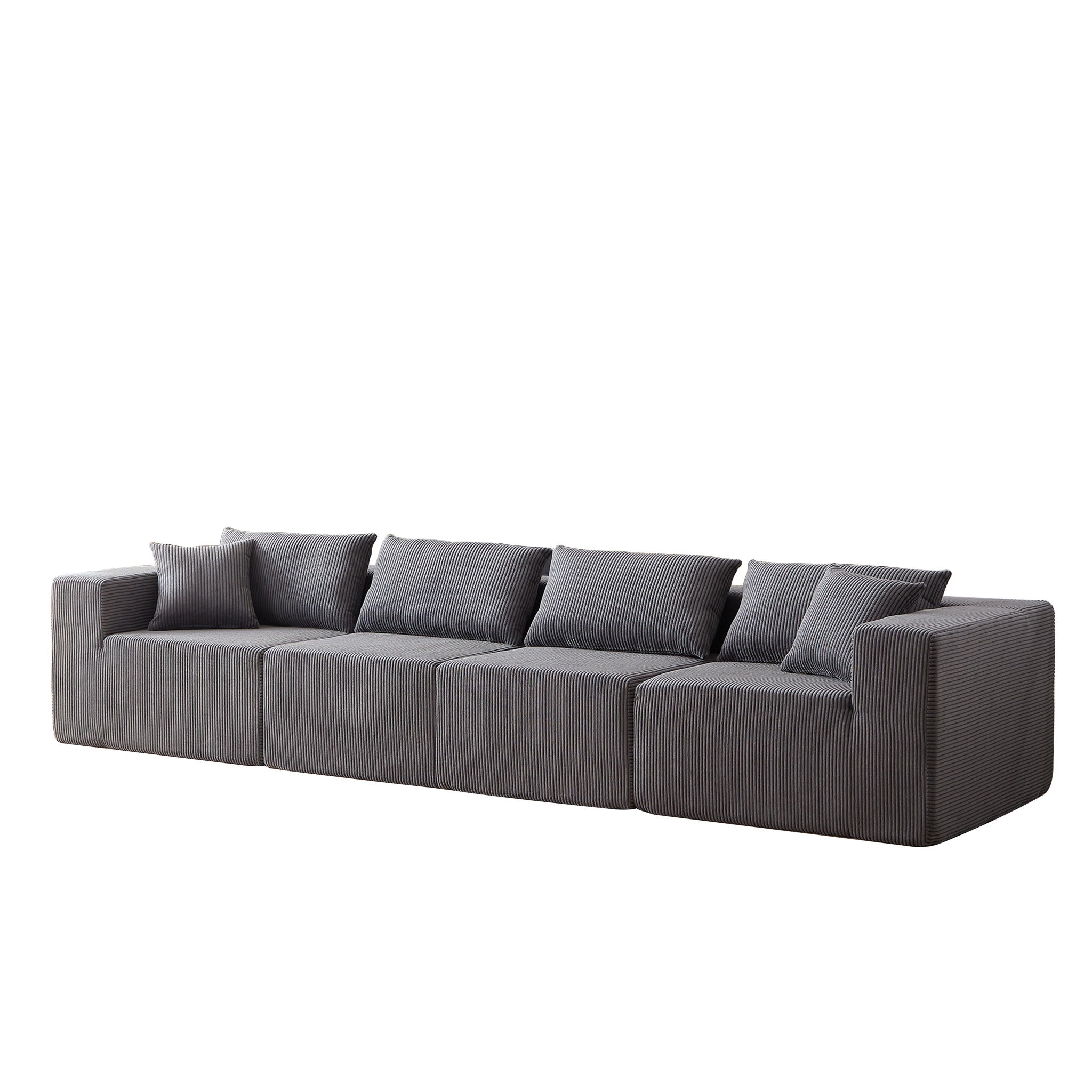 Modular L Shaped Sectional Compressed Sofa, Free Combination