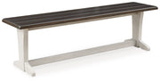 Signature Design by Ashley® Darborn - Gray / Brown - Large Dining Room Bench | Meri Furniture
