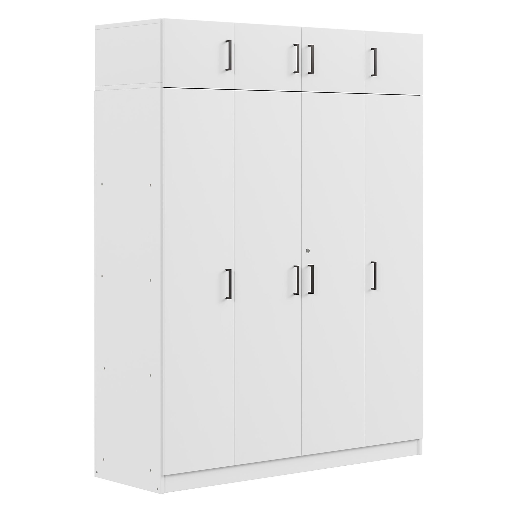 Contemporary 4 Door Wardrobe With 1 Drawer And Top Cabinet