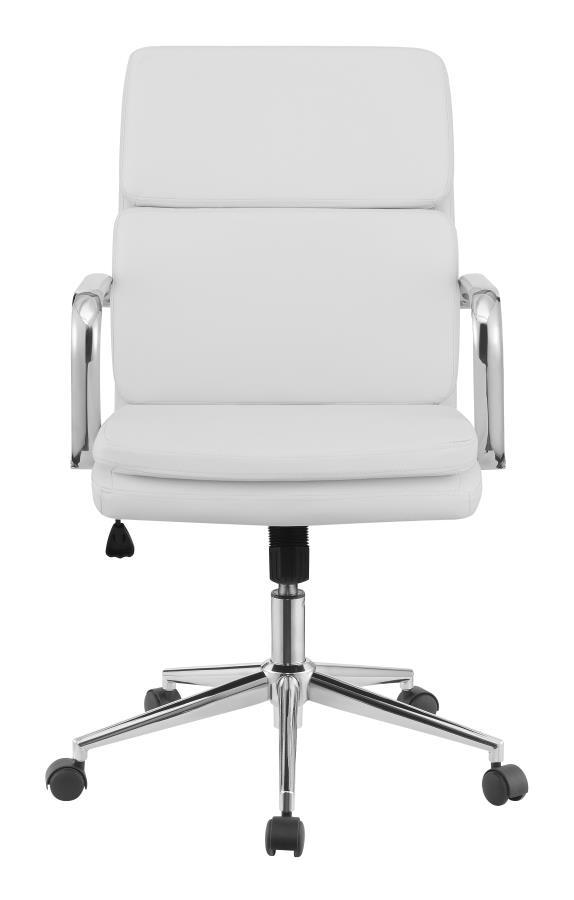 Coaster Fine Furniture Ximena - Upholstered Adjustable Mid Back Office Chair | Meri Furniture