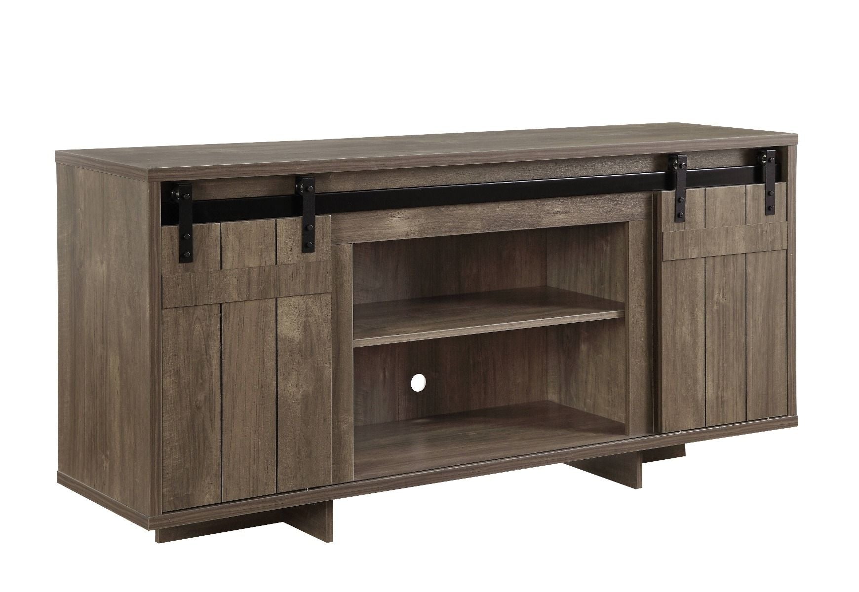 ACME Bellarosa - TV Stand - Gray Washed | Meri Furniture
