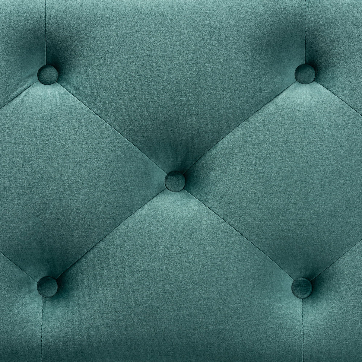 Hannah Modern and Contemporary Teal Blue Velvet Fabric Upholstered Button-Tufted Storage Ottoman Bench