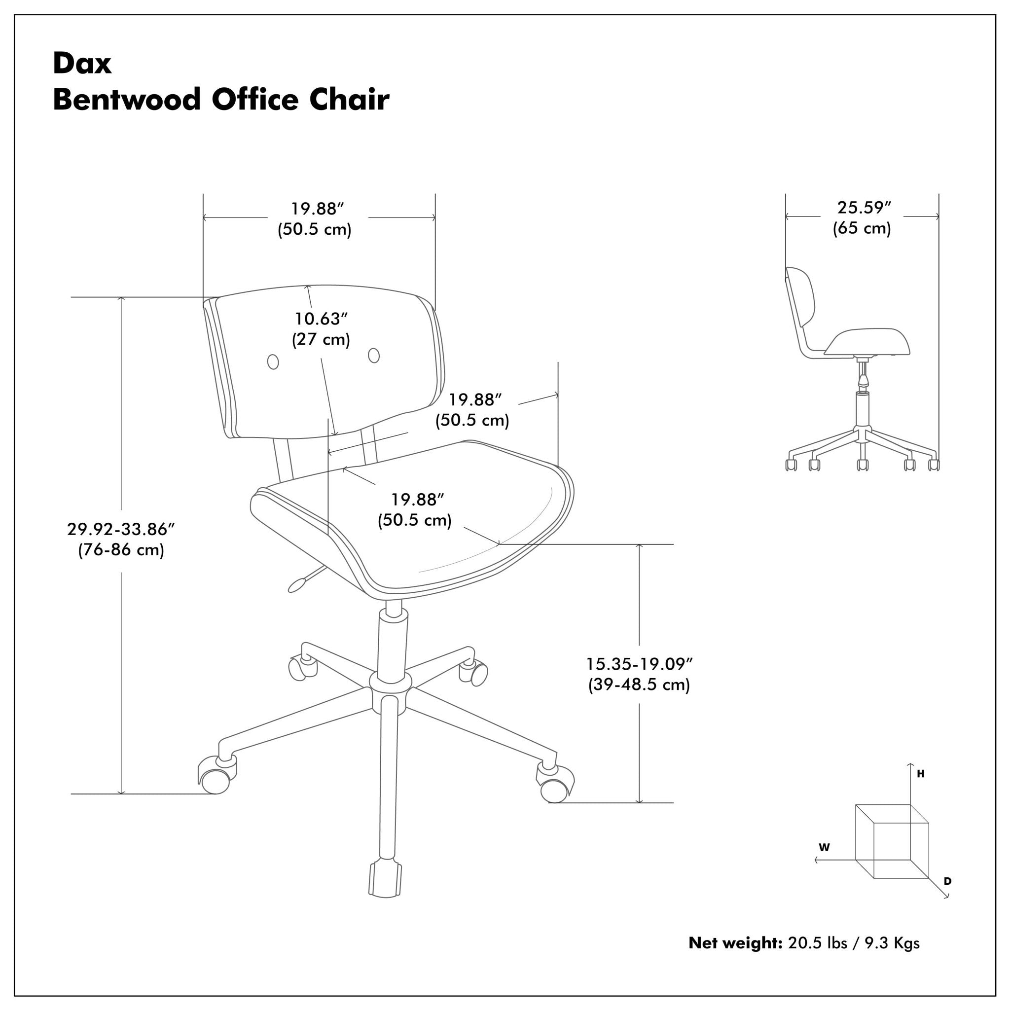 Dax - Bentwood Adjustable Office Chair