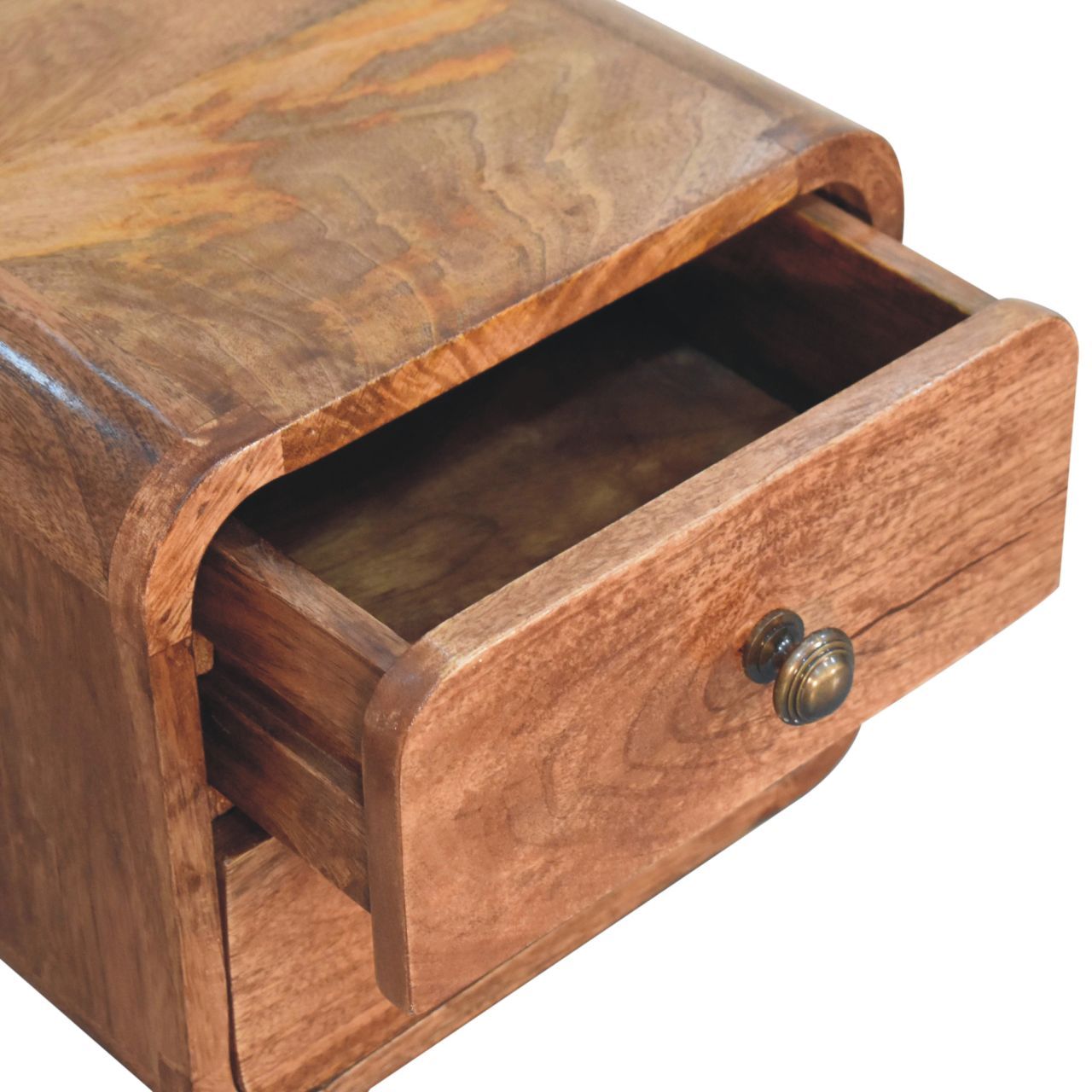 Curved Wall Mounted Bedside Nightstand