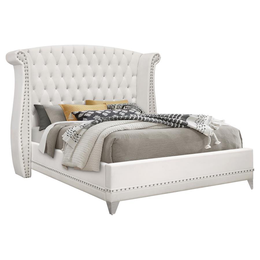 Coaster Fine Furniture Barzini - Upholstered Wingback Bed | Meri Furniture
