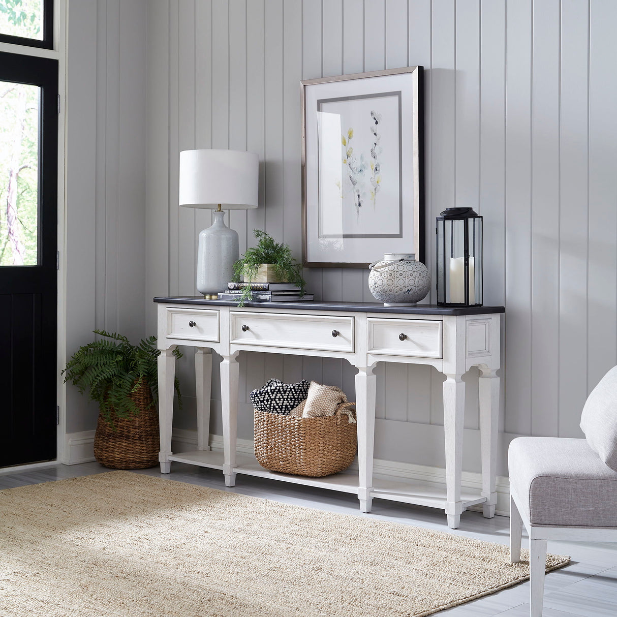 Liberty Furniture Allyson Park - Hall Table - White | Meri Furniture