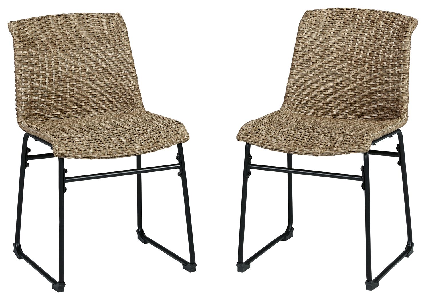 Ashley Furniture Amaris - Brown / Black - Chair (Set of 2) | Meri Furniture