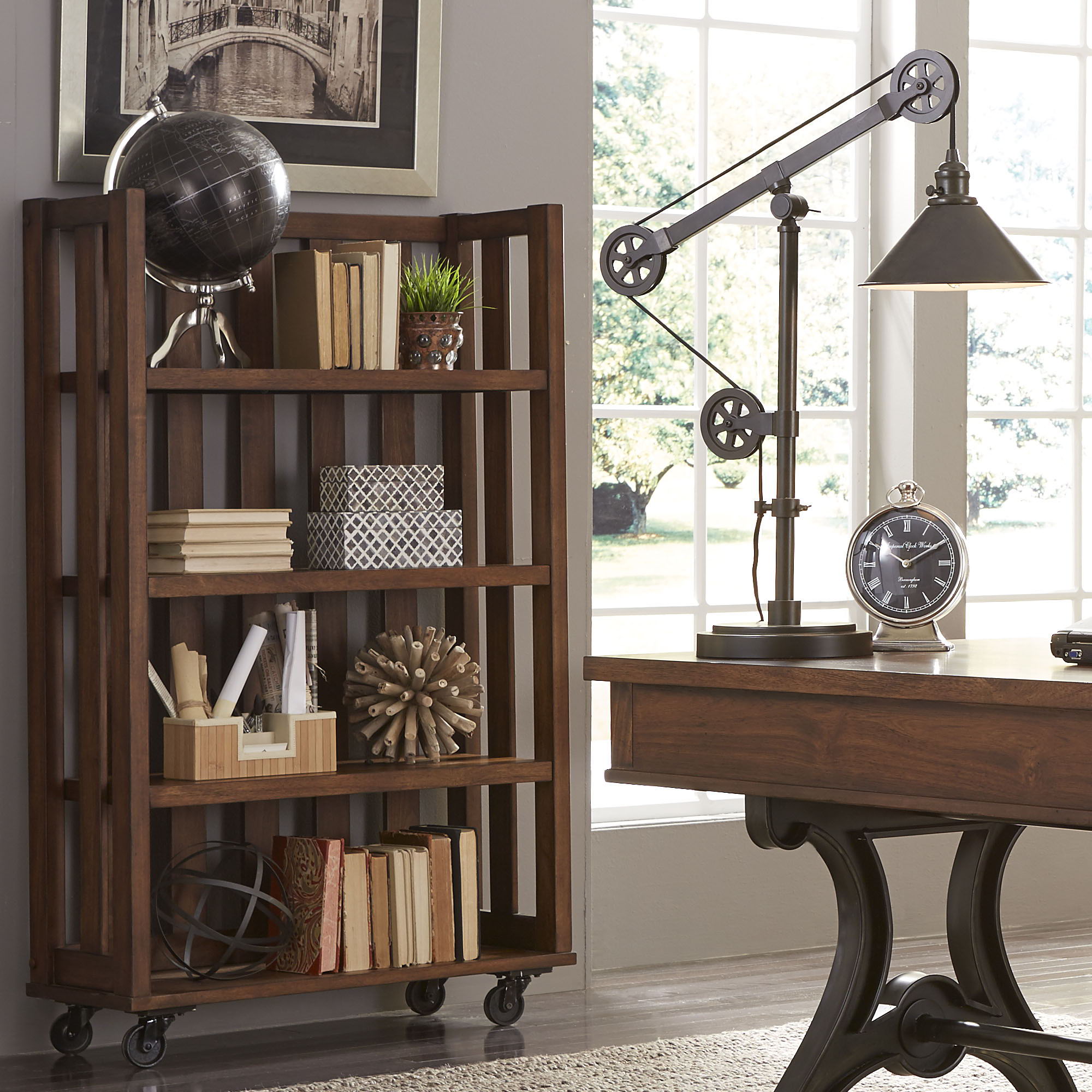 Liberty Furniture Arlington House - Open Bookcase - Dark Brown | Meri Furniture