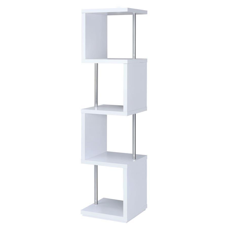 Coaster Fine Furniture Baxter - 4-shelf Bookcase | Meri Furniture