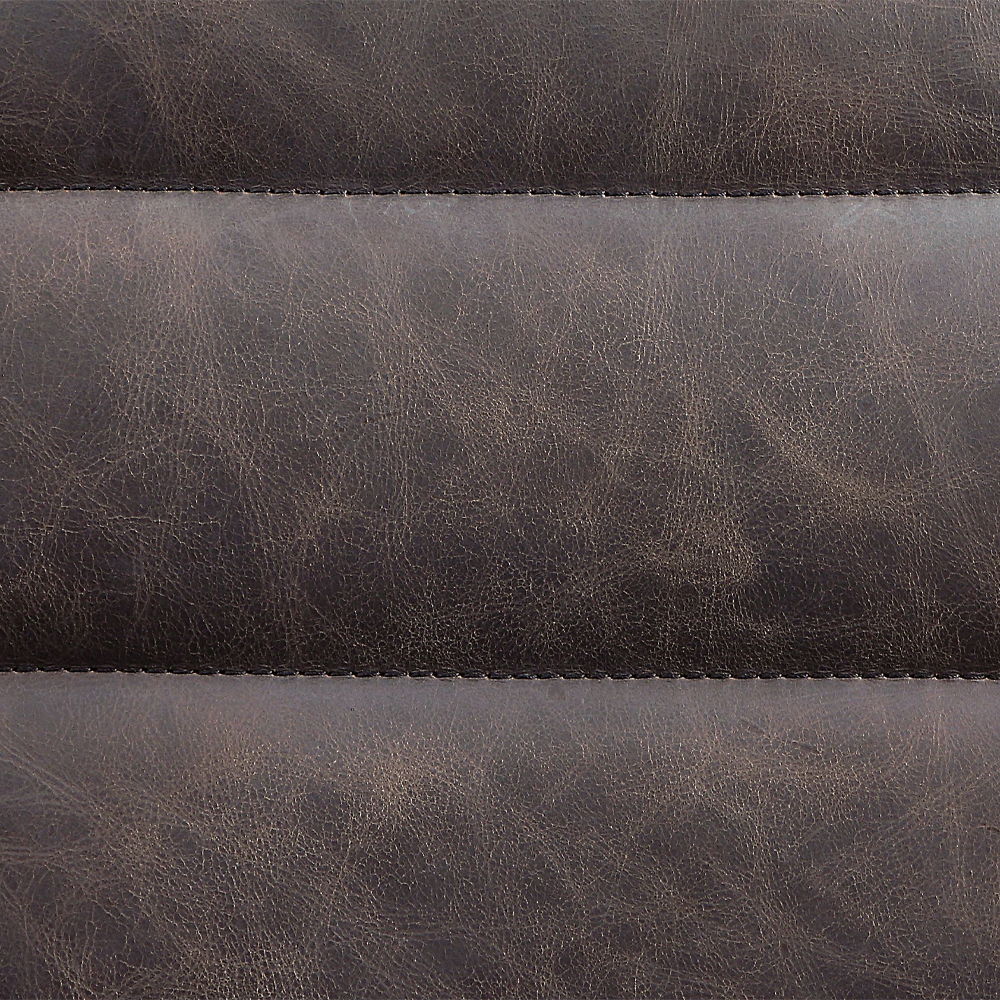 Pipino - Accent Chair With Swivel - Antique Ebony Top Grain Leather