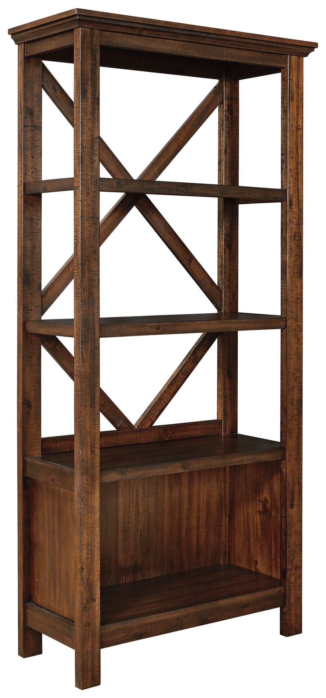 Ashley Furniture Baldridge - Rustic Brown - Large Bookcase | Meri Furniture