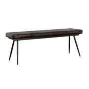 Coaster Fine Furniture Misty - Leather Upholstered Dining Bench - Antique Espresso | Meri Furniture