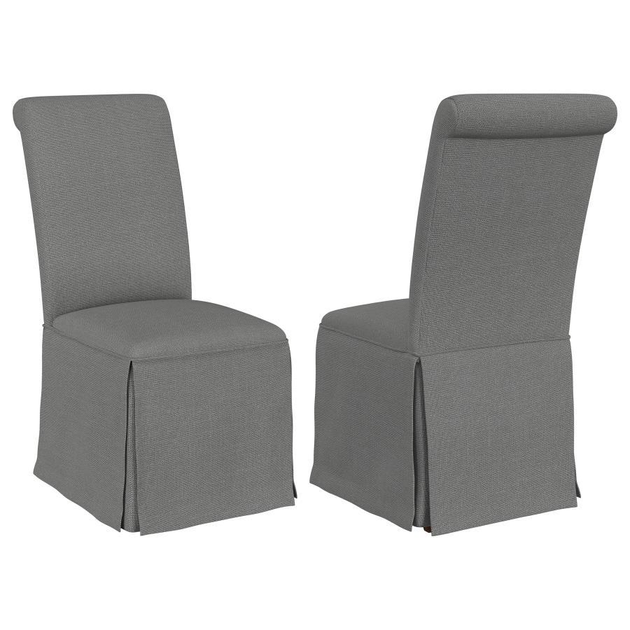 Coaster Fine Furniture Shawna - Upholstered Skirted Dining Chair (Set of 2) | Meri Furniture