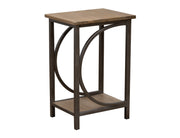International Furniture Direct Zandria - Chairside Table - Peanut | Meri Furniture