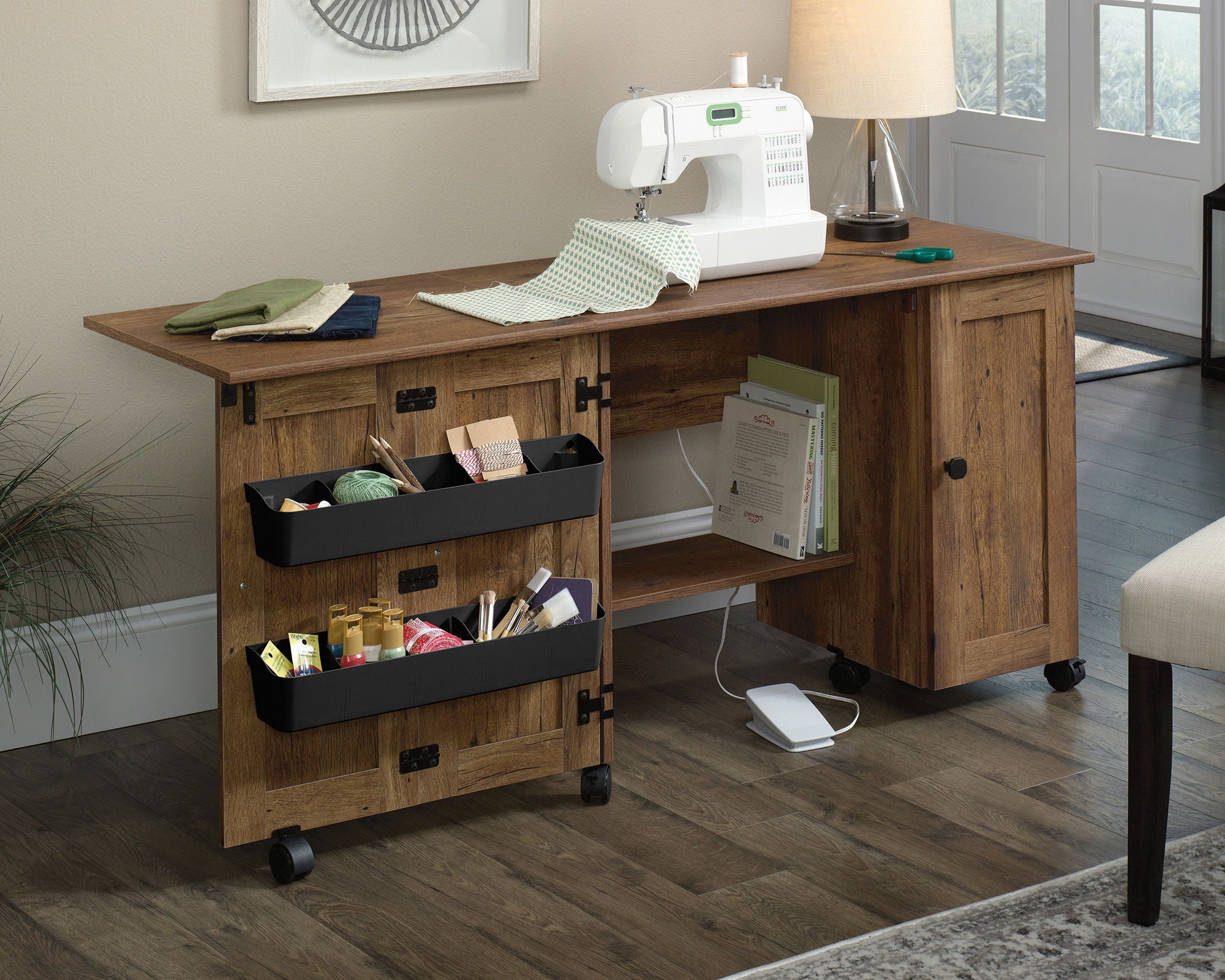 Sewing/Craft Cart Vintage Oak