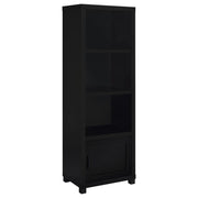 Coaster Fine Furniture Jupiter - 3-Shelf Engineered Wood Media Tower - Black | Meri Furniture