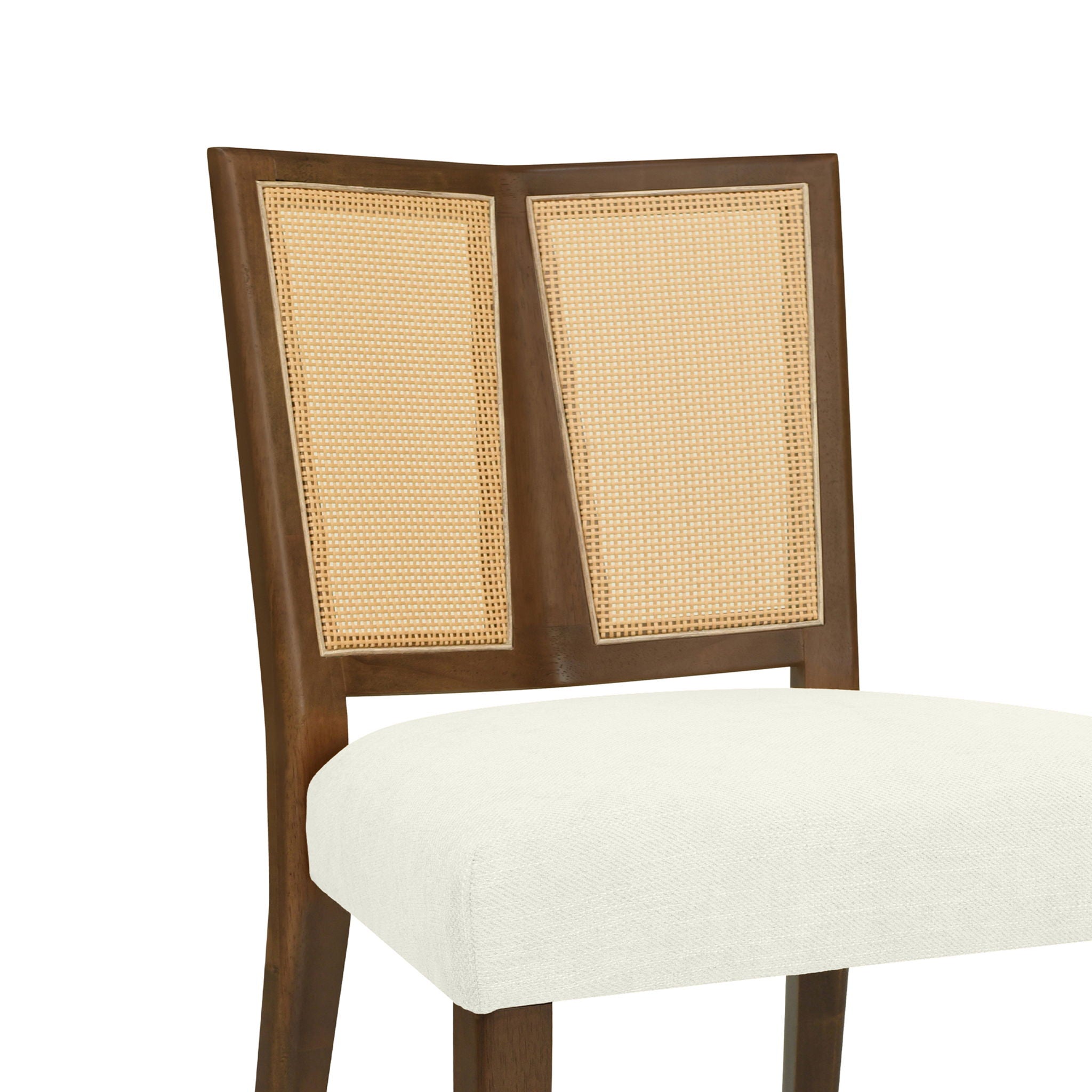 Mid Century Rattan Dining Chair Without Arms Set