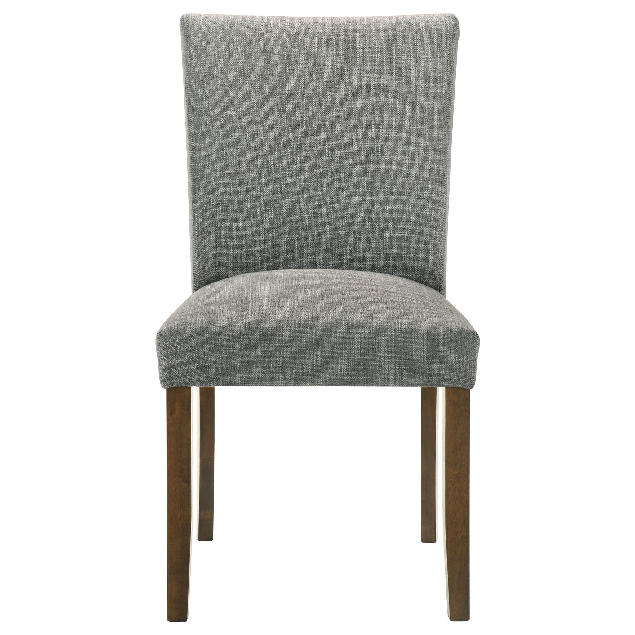 Luxe Upholstered Dining Side Chairs With Gently Curved Back (Set of 2)