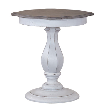 Liberty Furniture Magnolia Manor - Round Accent Table - White | Meri Furniture