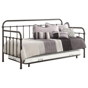Coaster Fine Furniture Livingston - Metal Twin Daybed With Trundle - Dark Bronze | Meri Furniture