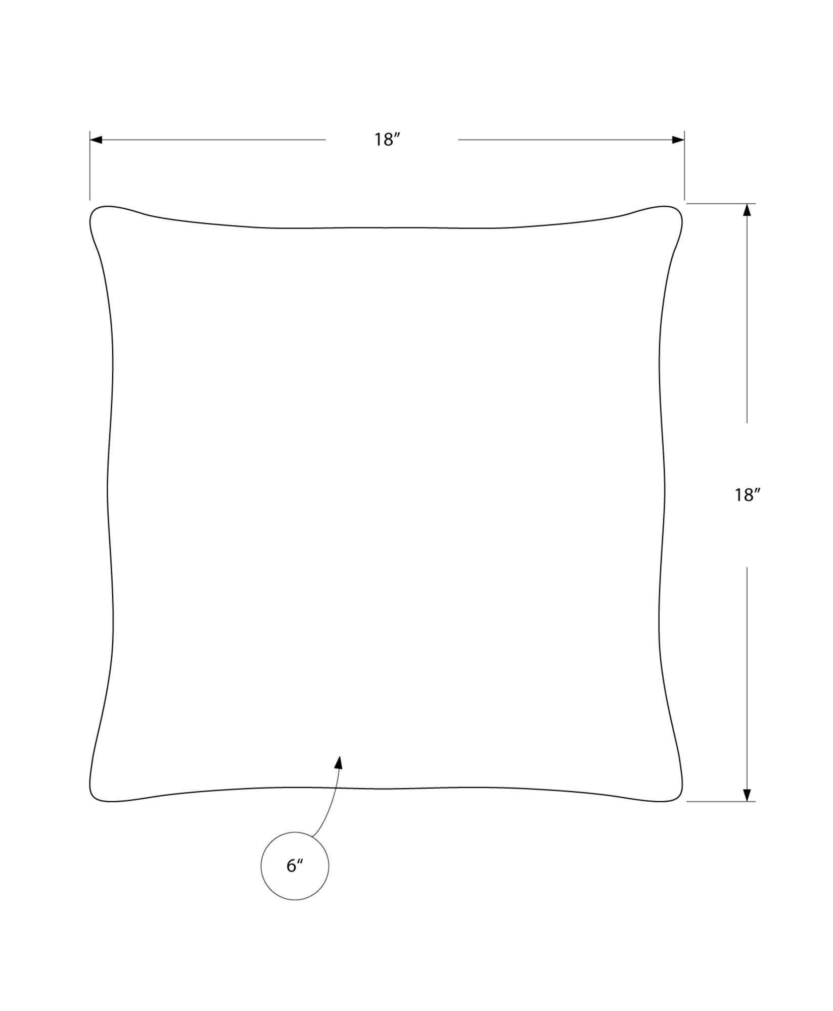 Square Pillows, Insert Included, Decorative Throw, Hypoallergenic Polyester