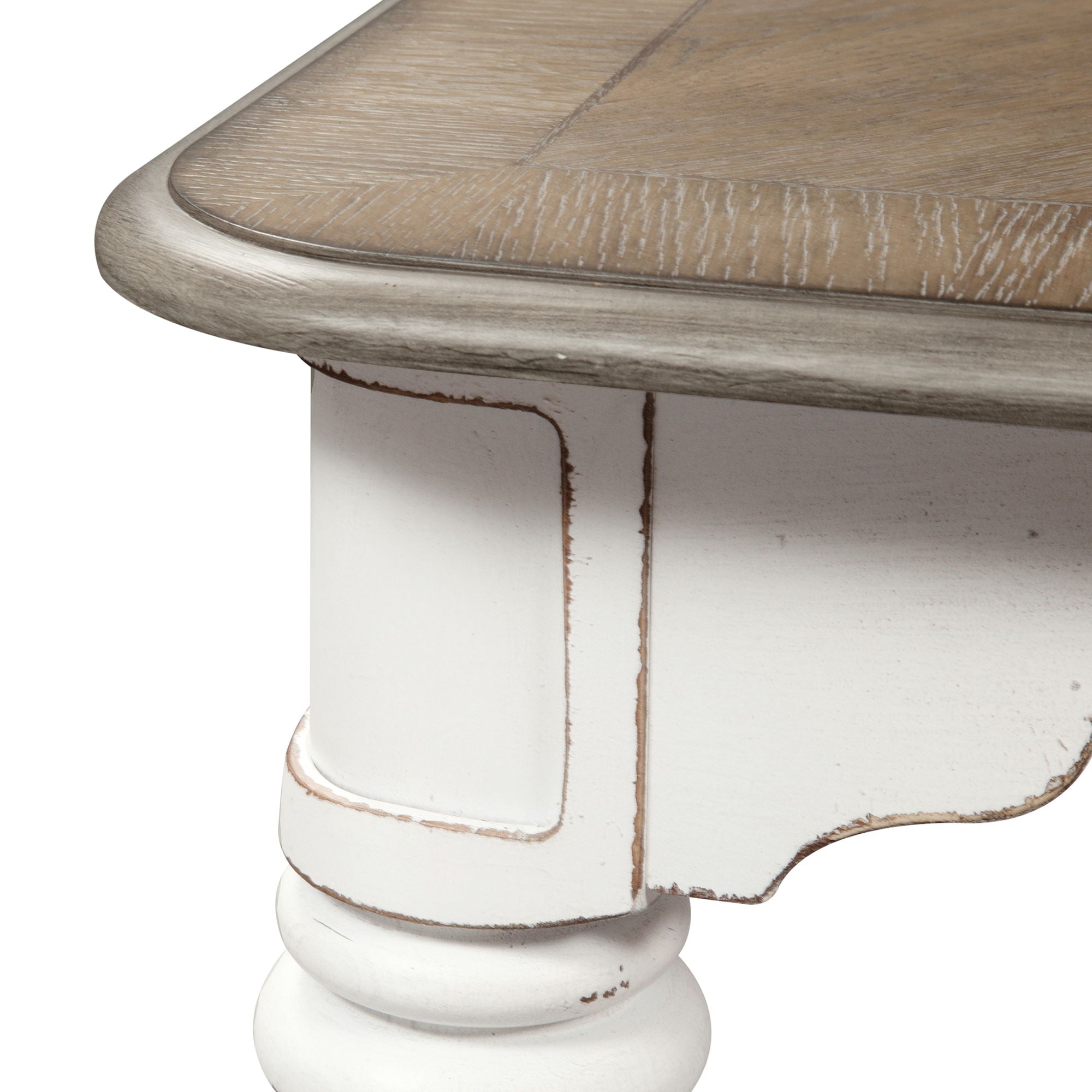 Liberty Furniture Magnolia Manor - Gathering Leg Table - White | Meri Furniture