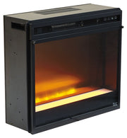 Ashley Furniture Entertainment - Black - Fireplace Insert Glass/Stone | Meri Furniture