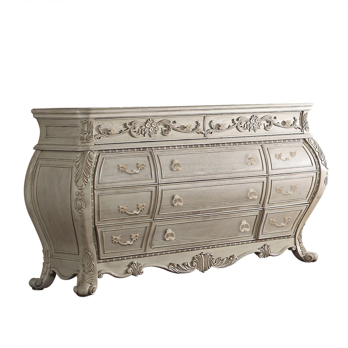 ACME The Ragenardus dresser is an impeccable example of truly memorable luxurious traditional design. | Meri Furniture