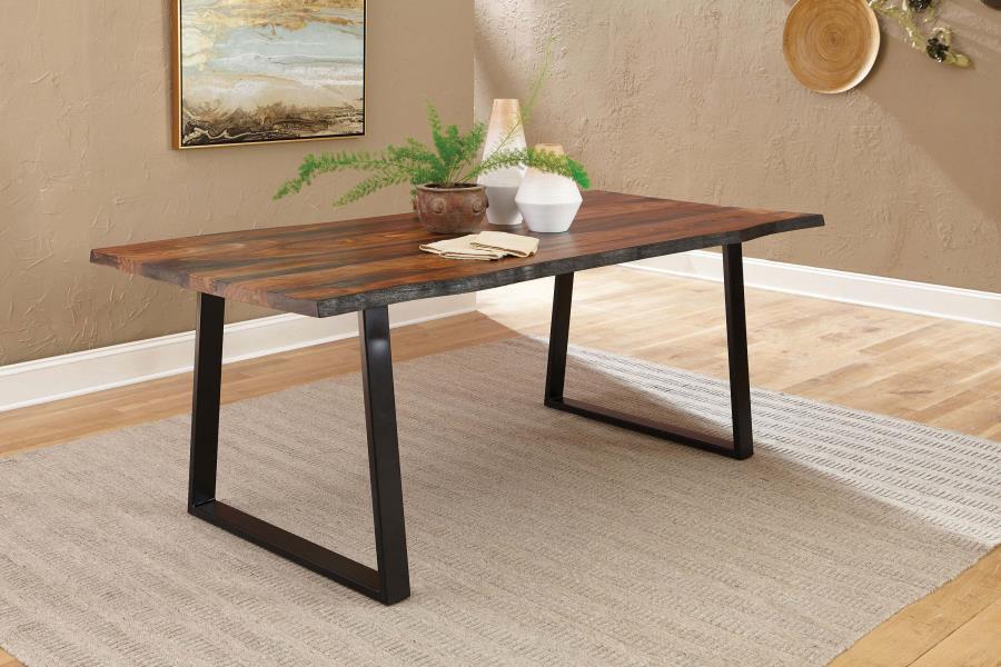 Coaster Fine Furniture Ditman - Live Edge Dining Table - Gray Sheesham | Meri Furniture